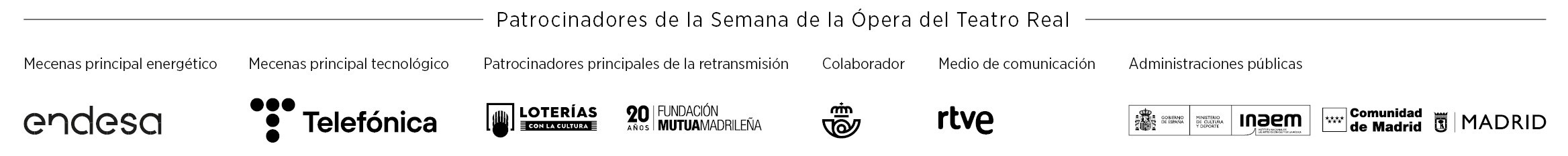 Logos Patrocinadores Semana de la Ópera